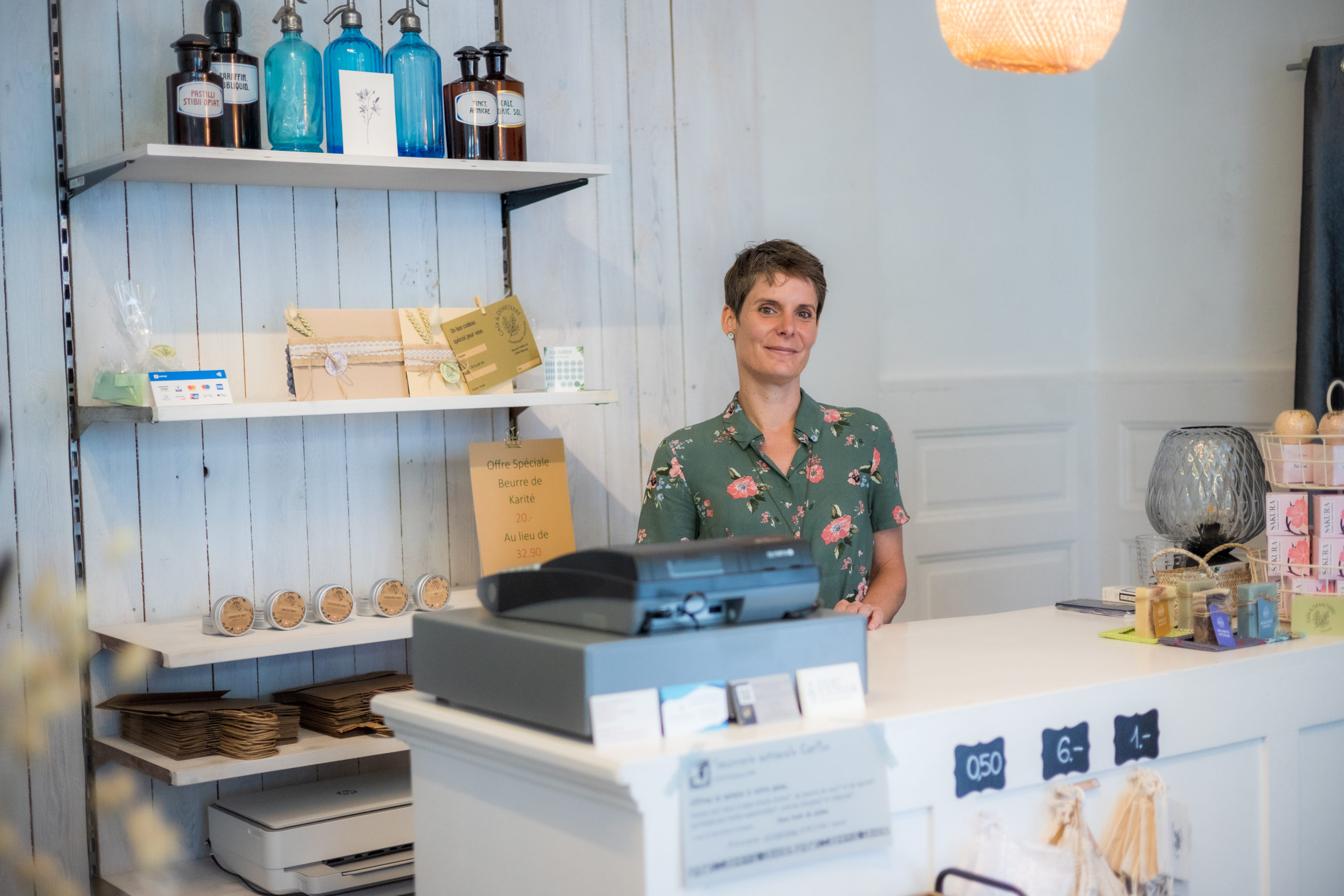 Boutique de cosmétiques Gaïa et Demeterre à Fribourg